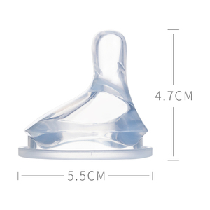 Vente en gros de tétines orthodontiques sans BPA pour biberons en Silicone de qualité alimentaire anti-éclaboussures - Product Image 5