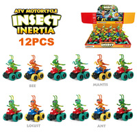 Voiture à inertie personnalisée pour enfants, insecte, fourmi, dinosaure, animaux réalistes, jouet éducatif à rétrofriction pour garçons, décoration de bureau