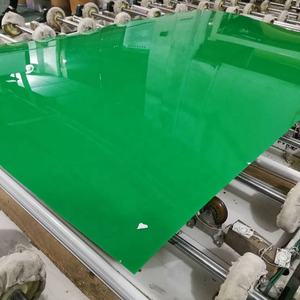 Escritorios de recepción de hoja acrílica de color con efecto terrazo de Río epoxi brillante para vestíbulos retro-futuristas - Product Image 3