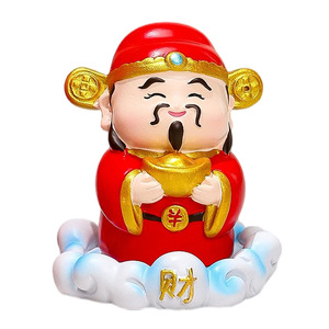 Ruijie – ensemble de figurines de dieux des cinq bénédictions, pour décoration de salon, déité artistique de dessin animé, cadeau de déménagement - Product Image 5