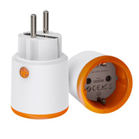 Prise murale intelligente Zigbee NEO 16A, norme européenne, ABS, télécommande, économie d'énergie, mesure de la consommation, 2 prises, IP20