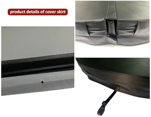 Kaliteli yüzmek Spa havuz kapağı açık whirlpool gri yuvarlak 2 kişi sıcak küvet yüzmek Spa kapak için açık - Product Image 2