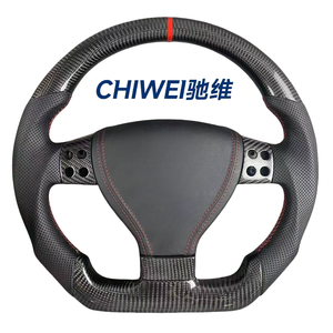 Adecuado para Volkswagen R36 <span class=keywords><strong>GTI</strong></span> <span class=keywords><strong>Golf</strong></span> <span class=keywords><strong>5</strong></span> MK5Passat B6 <span class=keywords><strong>Volante</strong></span> con luces LED de diodo emisor de luz de carbono forjado - Product Image 6