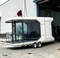 Capsule spatiale préfabriquée de luxe pour l'extérieur, maison mobile entièrement meublée pour complexe hôtelier, glamping, hôtel, fabricant en gros