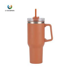 Gobelet isotherme en acier inoxydable 304 de 40 oz à grande capacité avec paille pour voiture, vente chaude transfrontalière, maintien de la fraîcheur - Product Image 1