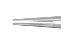 Forceps conjunctivaux utilitaires Bonaccolto certifiés CE ISO, mâchoires dentelées longitudinalement de 1,2 mm, acier inoxydable, Adson Wood, manuel - Product Image 2