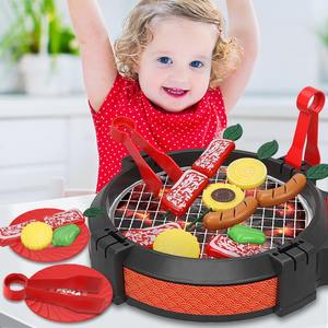 Juego de Barbacoa de Juguete para Niños Koala Diary, Parrilla de Plástico con Comida y Pinzas para Niños de 2 a 4 Años, Utensilios de Cocina de Simulación - Product Image 1