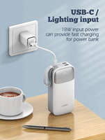 Banque d'alimentation à charge rapide LDNIO PQ30 30000mah/111WH SCP PD 20W Powerbak avec deux lumières LED