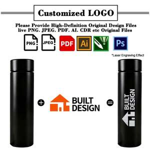 Botella de Agua Inteligente con Tapa Inteligente, Reutilizable, de Acero Inoxidable, Aislada, para Regalo Promocional Empresarial, con Logotipo Personalizado, Venta al Por Mayor - Product Image 2