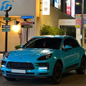 <span class=keywords><strong>Film</strong></span> à changement de couleur de carrosserie TPU Miami Blue PPF High Gloss Air Release Not Layered Ocean Blue Gloss Rock Chip Protect - Product Image 1