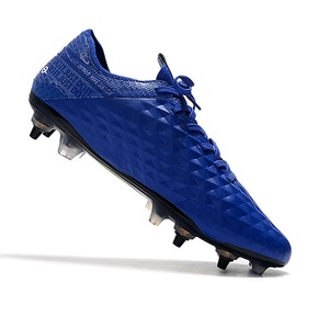 Chaussures de football américain basses, durables et respirantes, crampons SG, de marque, pour hommes, tailles 39-45, entraînement hiver/été, extérieur, bleu, nouvelle collection - Product Image 2