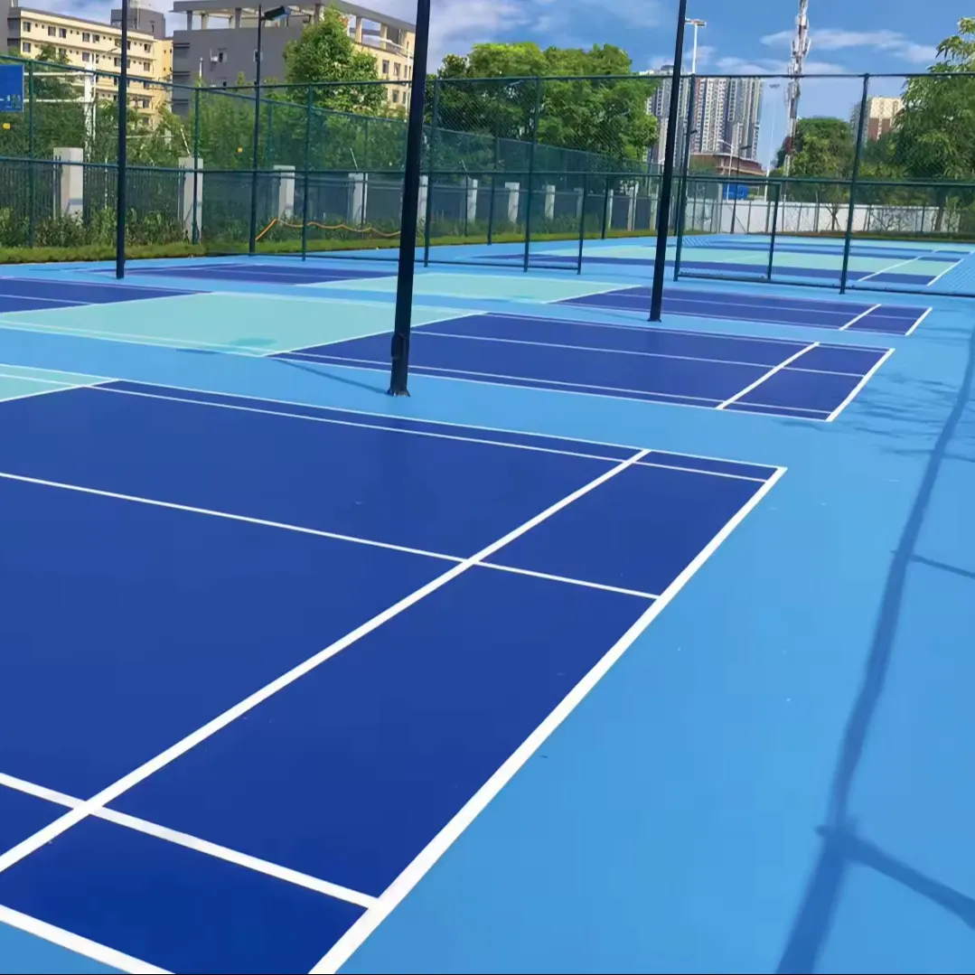 Revestimento de camada para quadra de PU de alta qualidade, piso de superfície para quadras de basquete e tênis de mesa à base de água