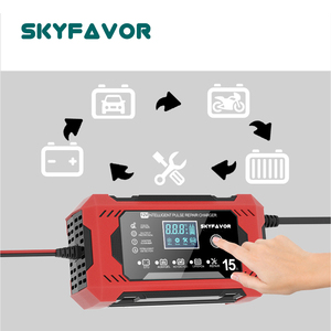 <span class=keywords><strong>Chargeur</strong></span> de batterie automatique pour moto et <span class=keywords><strong>voiture</strong></span> 12V 15A intelligent et rapide pour batteries 12 volts Lifepo4 AGM GEL EFB au plomb-acide - Product Image 6