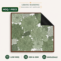 Tapis de Mahjong pour Club de Mahjong d'Halloween, motif floral, en caoutchouc, imperméable, antidérapant, épaissi, silencieux, housse de table personnalisée pour événement