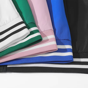 Chaqueta de béisbol unisex personalizada al por mayor sudadera informal para hombre con capucha en blanco personalizable - Product Image 4