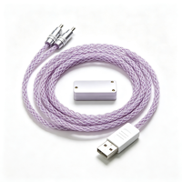 Câble de clavier Aviator 1,5 m 8K 8000 Hz 1 vers 2, double Type C vers USB A, en alliage de zinc tressé, pour claviers à interrupteurs magnétiques