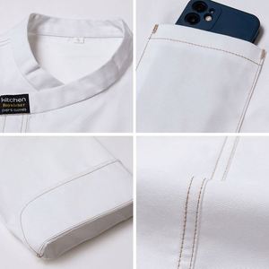 Uniforme de Chef Américain pour Femme, Veste 100% Coton Respirante avec Logo Personnalisé, Boutons de Luxe, pour Cuisine et Bagagerie, Vente en Gros - Product Image 2