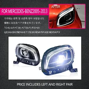 TYPY Faro Delantero Nuevo de 12V para Mercedes-Benz Smart, Conjunto de Lentes Azules LED de Conducción Diurna Reacondicionado - Product Image 2