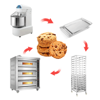 Fourniture de ligne de boulangerie complète, four, mélangeur, machines industrielles pour la fabrication de pain plat, équipement de boulangerie commercial pour la fabrication de pain
