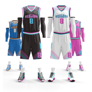 Nuovo Set di abbigliamento sportivo all'ingrosso completo migliore per creare la tua tuta da squadra di maglia da basket - Product Image 5