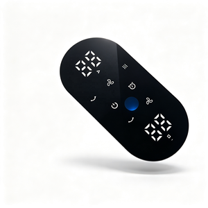Oem Custom Tower Fan Control Panel Membrane Switch Sticker Display Window Timer <b>Pvc</b> Pet <b>Adhesive</b> Printed - Product Image 1