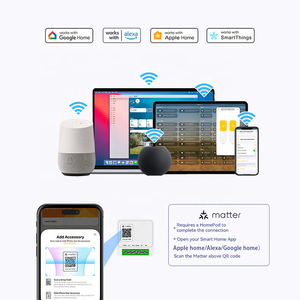 Matter Smart Home Apple Homekit Alexa Google Smarthings pris en charge 16A 2 Way DIY Timer WiFi Breaker Matter Smart Switch On Off - Product Image 6