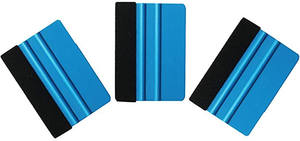 Outils de teinture de vitres en vinyle de <span class=keywords><strong>voiture</strong></span>, 4 pièces, raclette durable, en <span class=keywords><strong>feutre</strong></span> noir, pour emballage, en film vinylique - Product Image 3