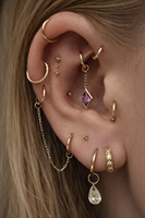 Anneau segmenté articulé en titane plaqué or ASTM F136, style européen, 16G 18G 20G, pour nez, septum, cartilage, cadeau de mariage