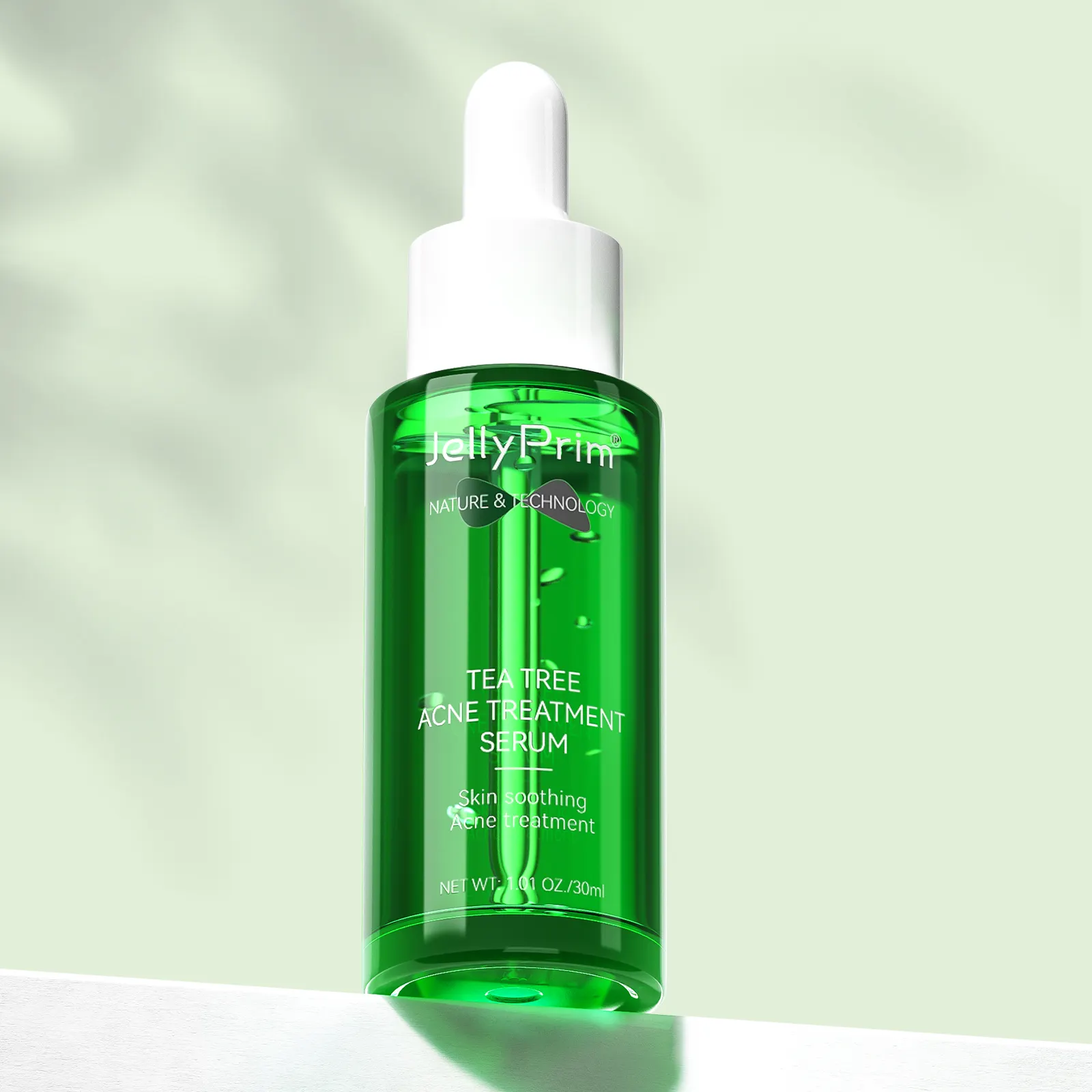 Private Label Natürlicher Bio-Teebaum Anti-Akne-Gesichts serum Hautpflege Aufhellen der Pickel Entfernen der Hautpflege Gesichts serum