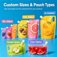 Sac d'emballage personnalisé avec emballage de buse Sac de liquide de liqueur de lait Sac d'emballage extérieur portable de qualité alimentaire Conception libre