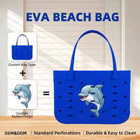 Sac à main pour femme en EVA creux, fourni par l'usine, avec impression de logo couleur personnalisée, grande capacité, sac de plage à bandoulière