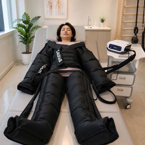 Appareil de massage par compression d'air 3-en-1 certifié CE MDR pour le <span class=keywords><strong>drainage</strong></span> <span class=keywords><strong>lymphatique</strong></span> des bras, des jambes et de la taille, et la relaxation musculaire de tout le corps - Product Image 1