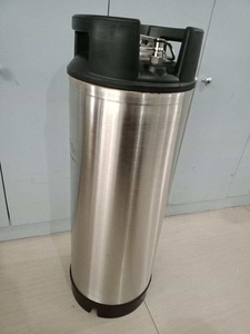 Brassage maison Utilisé Fûts De Bière 2.5/5 Gallons En Acier Inoxydable Vin Boisson Barils de Bière avec Poignée En Caoutchouc - Product Image 6