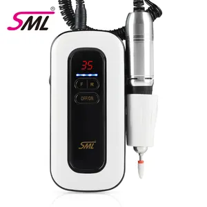 Sml broca elétrica para unhas, alta qualidade, para manicure e pedicure, polidor, 35000 rpm, equipamento de salão profissional