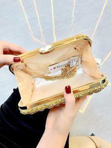 Sac Tendance 2025 Womens Square Sparkly Rhinestone Evening <strong>Bag</strong> Glitter <strong>Clutch</strong> Purse Handbag Shoulder <strong>Bag</strong> <strong>for</strong> <strong>Wedding</strong> Party - Product Image 4