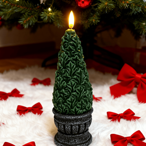 1 <span class=keywords><strong>bougie</strong></span> en cire de paraffine sans flamme à LED, alimentée par pile, en forme de feuille de <span class=keywords><strong>houx</strong></span> de Noël, pour les anniversaires, les fêtes, la décoration de vacances, cadeau - Product Image 5