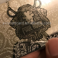 Carte Métallique Brillante, Finition Miroir Argent/Or Carte Cadeau Métallique