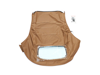 Capota de Lona Nueva para Volkswagen New Beetle Convertible 2003-10 con Ventana Homologada por DOT, Color Bronceado VWNB TAN-STF