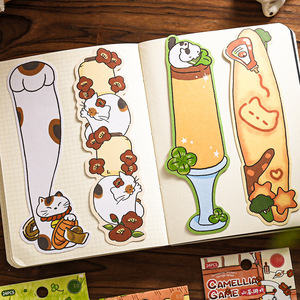 Bloc de Notas Adhesivas Fengqi E6 con Diseño de Gatos, Serie de Historias Kawaii, Bloc de Notas Adhesivas Portátil para Decoración de Diarios y Uso Corporativo - Product Image 3