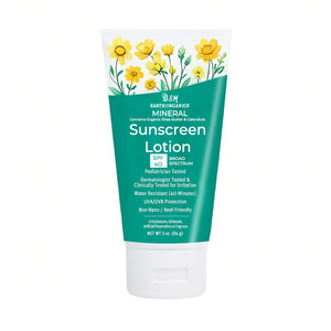 Custom Korean Broad Spectrum Mineral Waterproof Non-greasy <b>SPF</b> <b>15</b> Sunscreen Lotion Face & Hand Moisturizer - Product Image 1