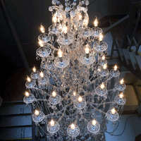 Lustre Maria Theresa en cristal de luxe doré pour salon, éclairage intérieur, lustre de club, lampe suspendue LED pour plafond en métal