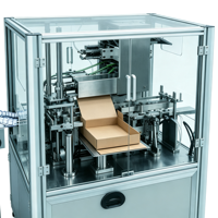 Machine d'emballage verticale automatique, approvisionnement direct usine pour l'emballage secondaire de sachets de poudre, liquides et granulés dans des boîtes
