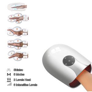 Massageador de Mão Healtpal com 6 Níveis de Pressão, Alongamento de Dedos, Amassamento de Palma, Terapia de Calor e Compressão - Product Image 6