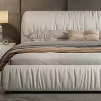 Neues Design Wohnmöbel Hochwertiges Modernes Stoffpolster Queen-Size-Bett Luxuriöses Holzbett King-Size für Schlafzimmer Hotel