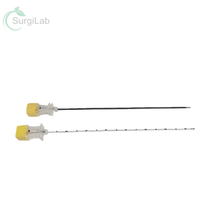 מחט קנולה RF חד פעמית חלקה עם קצה ישר או מעוקל בגדלים 18G 20G 21G 22G לטיפול בכאב, RFA לעמוד השדרה, לשימוש וטרינרי - Product Image 2