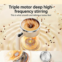 Mug à café auto-mélangeur Kingze Classic Mini en acier inoxydable avec affichage de la température, alimenté par batterie, 400 ml, pour usage domestique