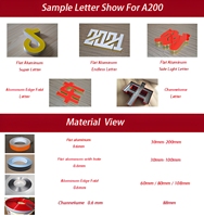 DRIVECNC Dobladora Automática de Letras 3D Motorizada para la Fabricación de Letreros Publicitarios de Aluminio Plano, Certificación CE