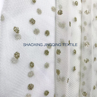Jupe en maille à pois dorés pour filles, vente en gros d'usine, respirante, écologique, haute résistance, lavable, matière douce, idéale pour les mariages