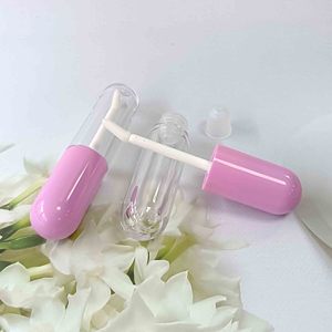 Tube de brillant à lèvres transparent en gros, 5 ml, contenant cosmétique vide avec capuchon à vis souple pour rouge à lèvres liquide, tubes de brillant à lèvres en plastique - Product Image 4