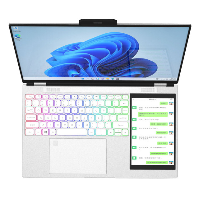 Wholesale Original Laptop Bulk Purchase 15.6+7Inch Intel N95 Cpu 4 Cores Personal Home Dual Touch Screen Laptop Win11 Pro